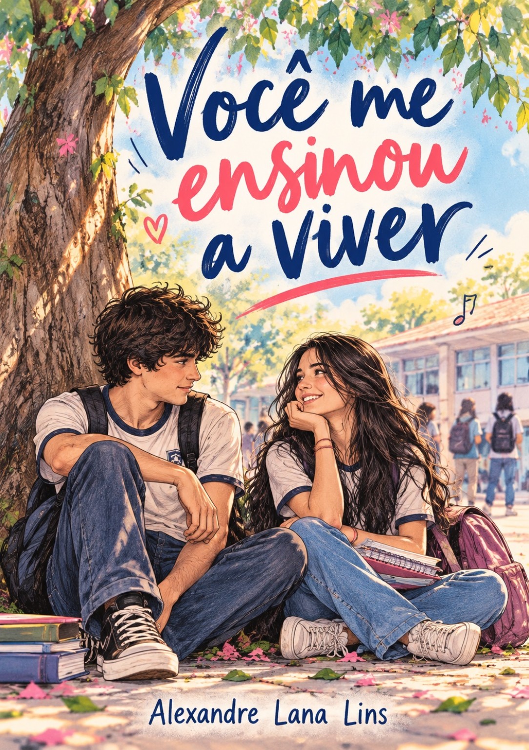 Capa original do livro Você me ensinou a viver de Alexandre Lana Lins